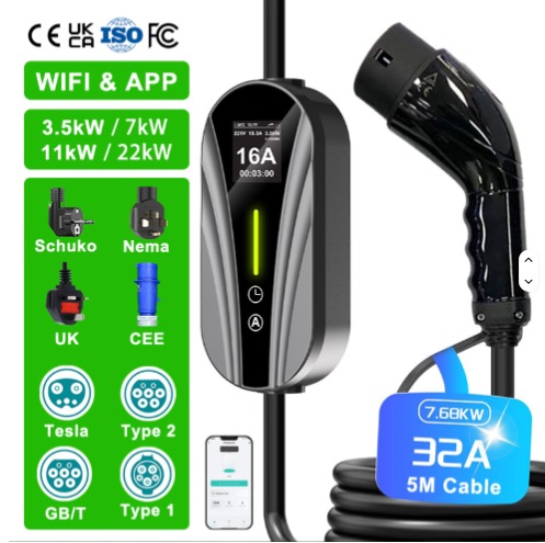 Portable Level 1/2 EV Charger